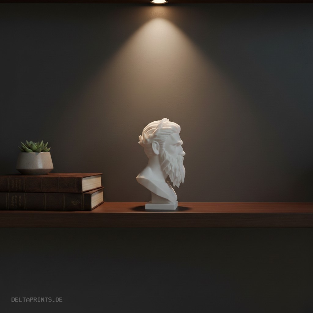 Sculpture #57 – Modern Bust of Zeus 3D print product image 3 by Deltaprints