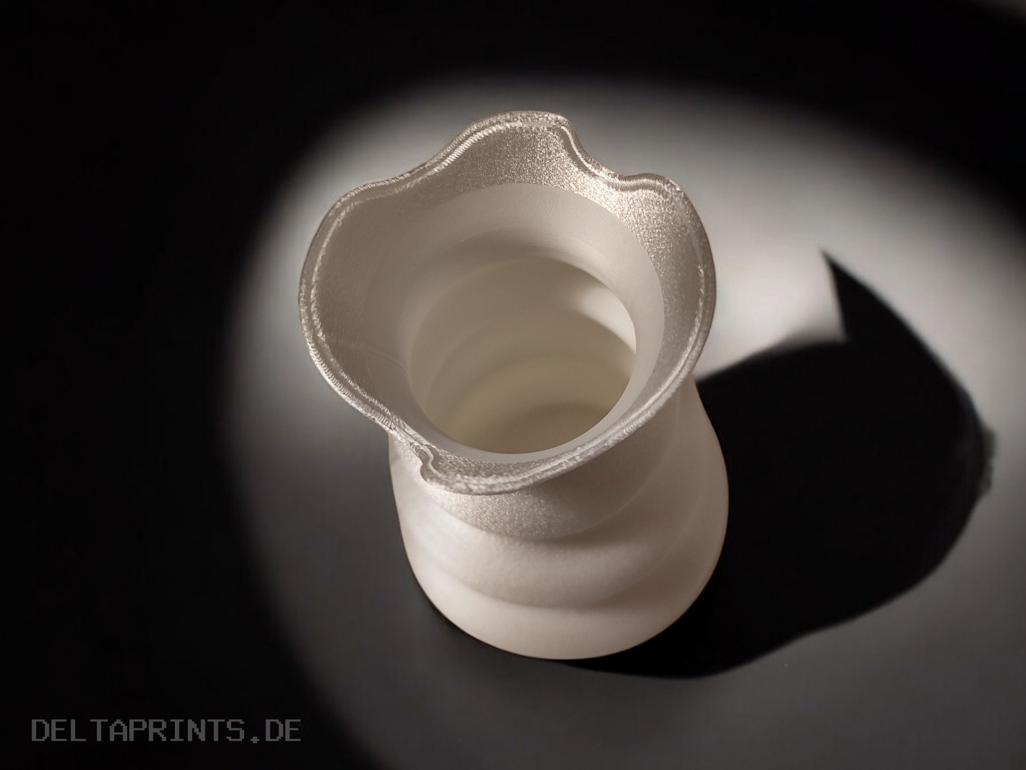 Playful Tulip- Head Shaped Vase 3D print product image 4 by Deltaprints