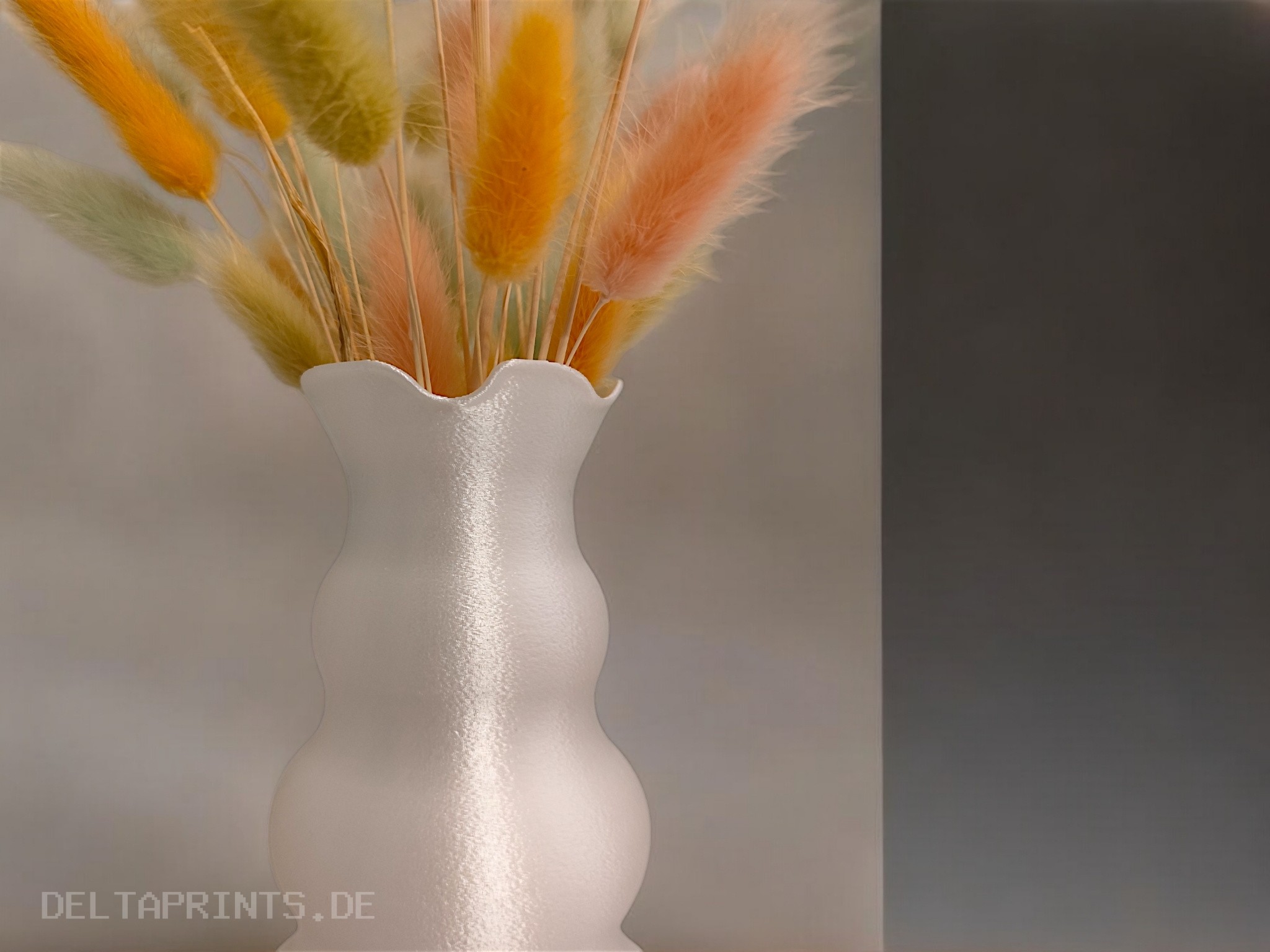 Playful Tulip- Head Shaped Vase 3D print product image 3 by Deltaprints