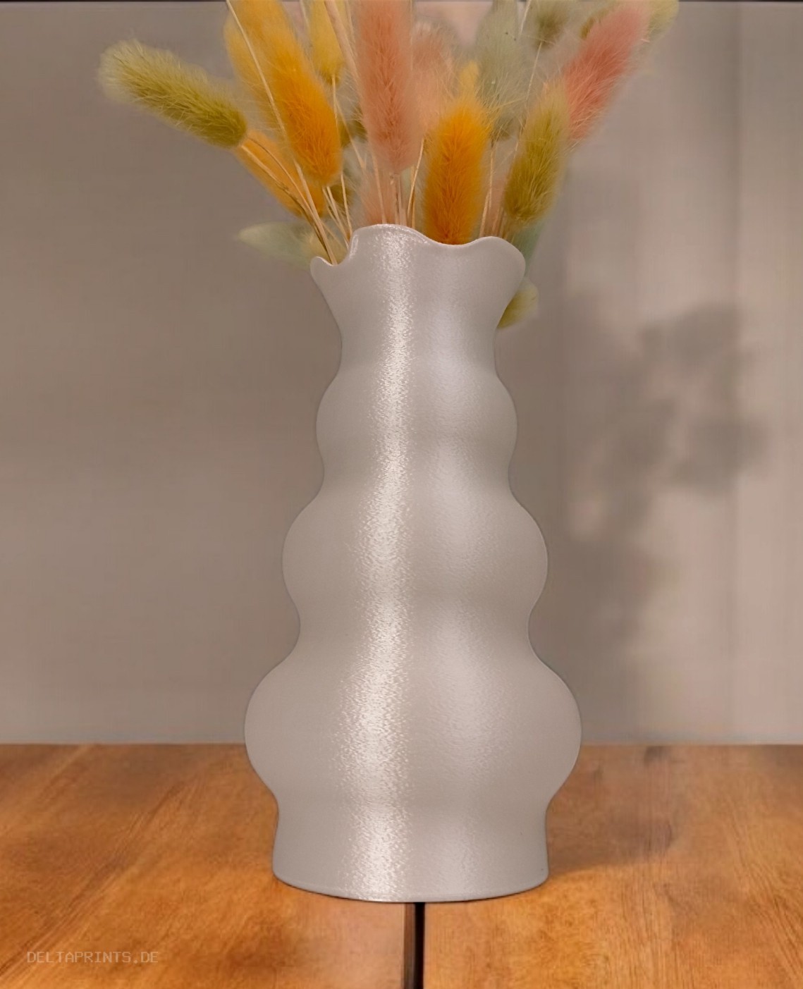 Playful Tulip- Head Shaped Vase 3D print product image 2 by Deltaprints