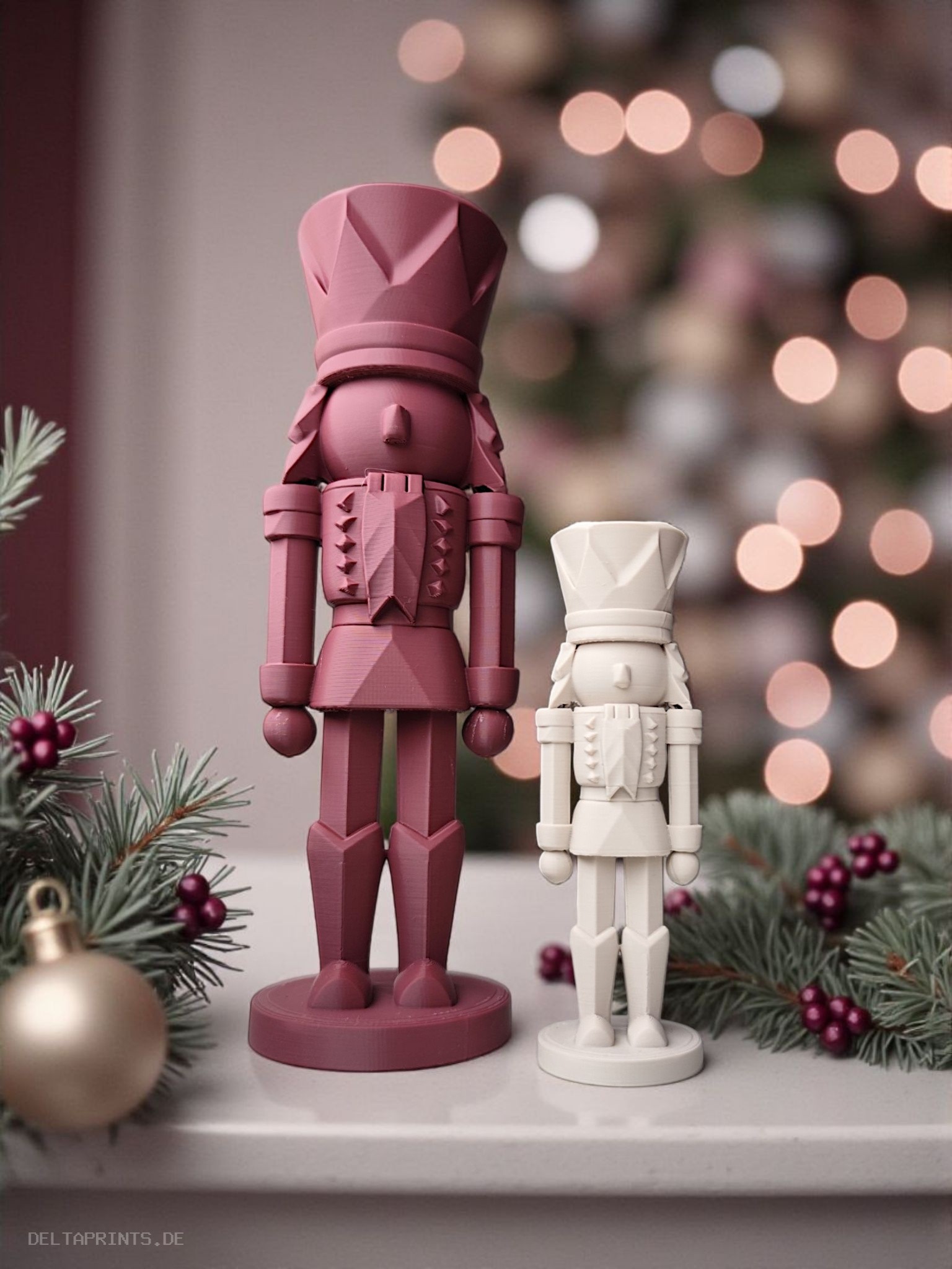 Modern Nutcracker Decoration commercial STL file Desk Accessories by Deltaprints