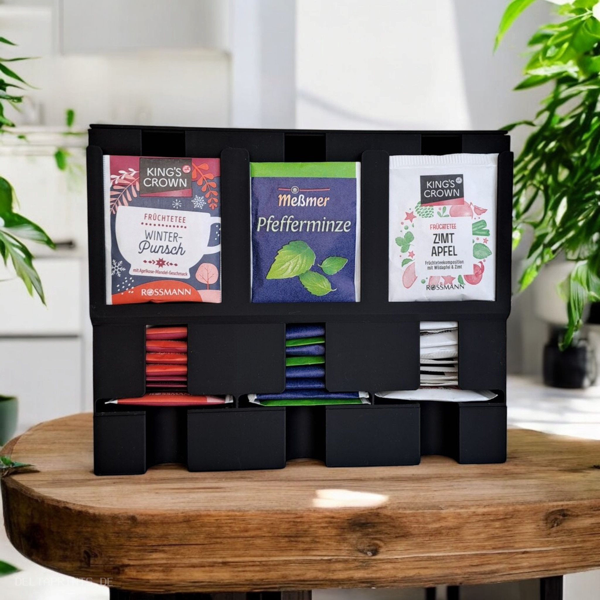 Modern Tea Organizer, Tea Dispenser 3D print product image 3 by Deltaprints