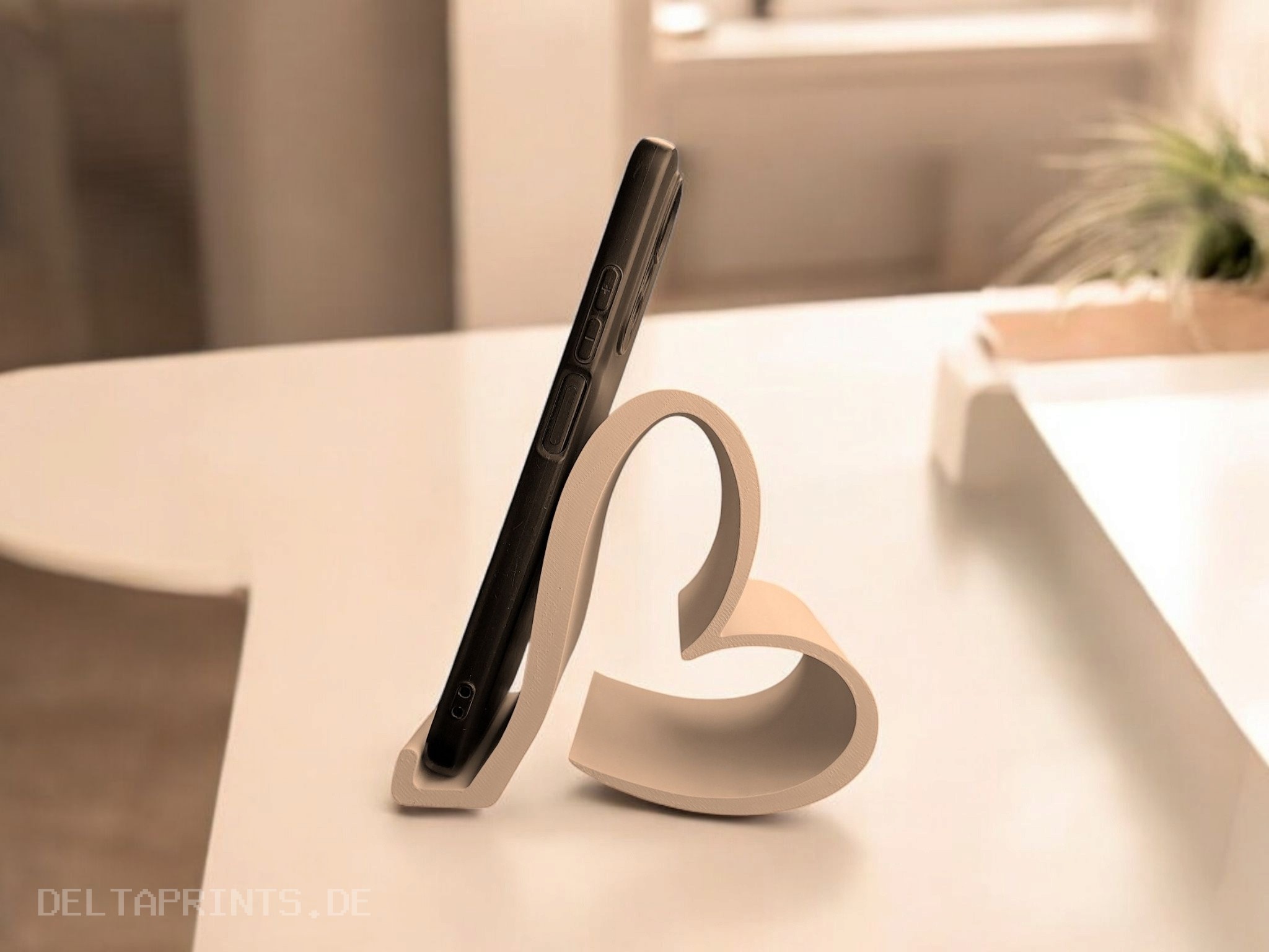 Smartphone holder „Valentine“ 3D print product image 2 by Deltaprints