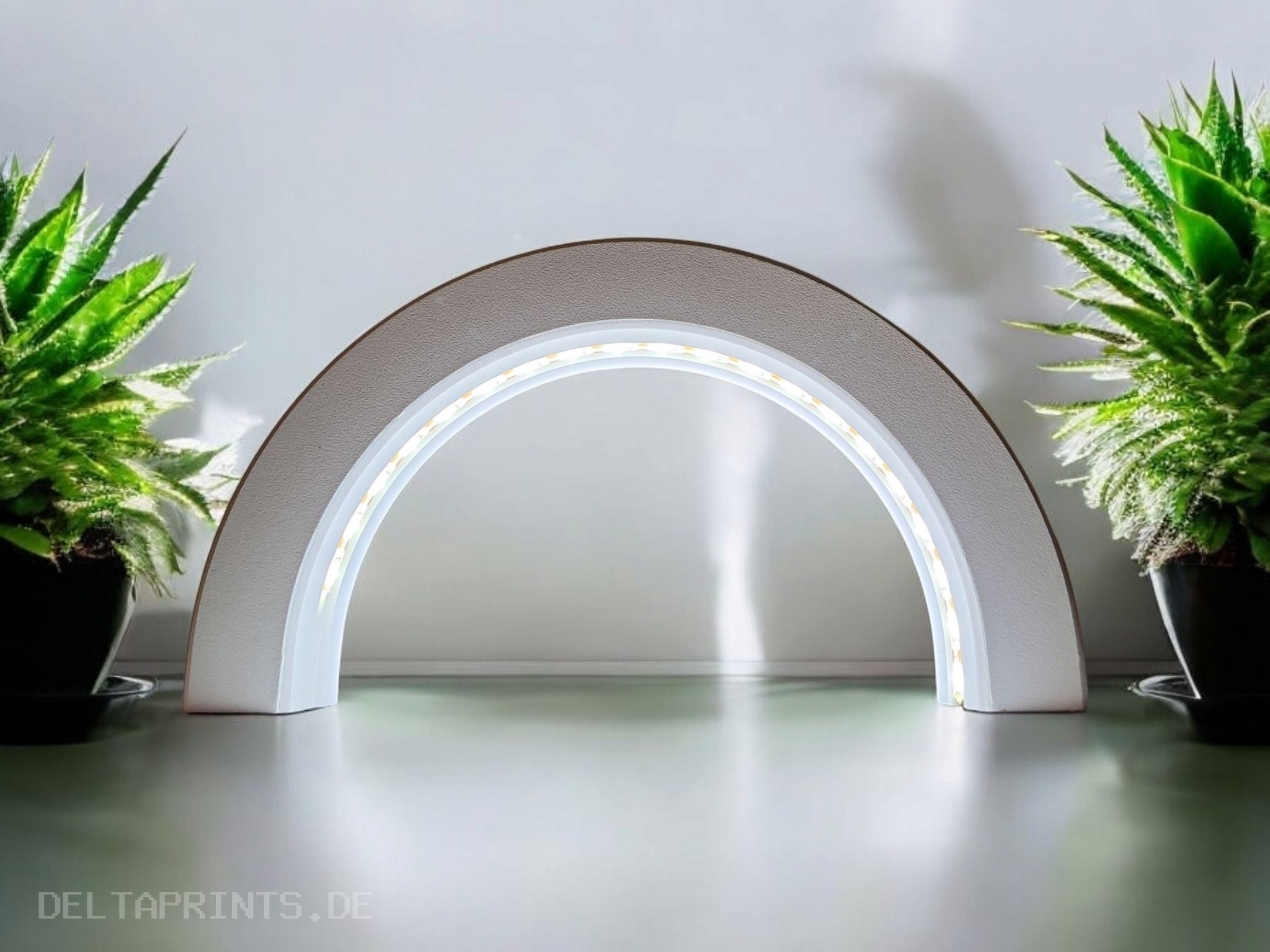 Minimalist Designer Light Arch „Glow Loop“ 3D print product image 4 by Deltaprints