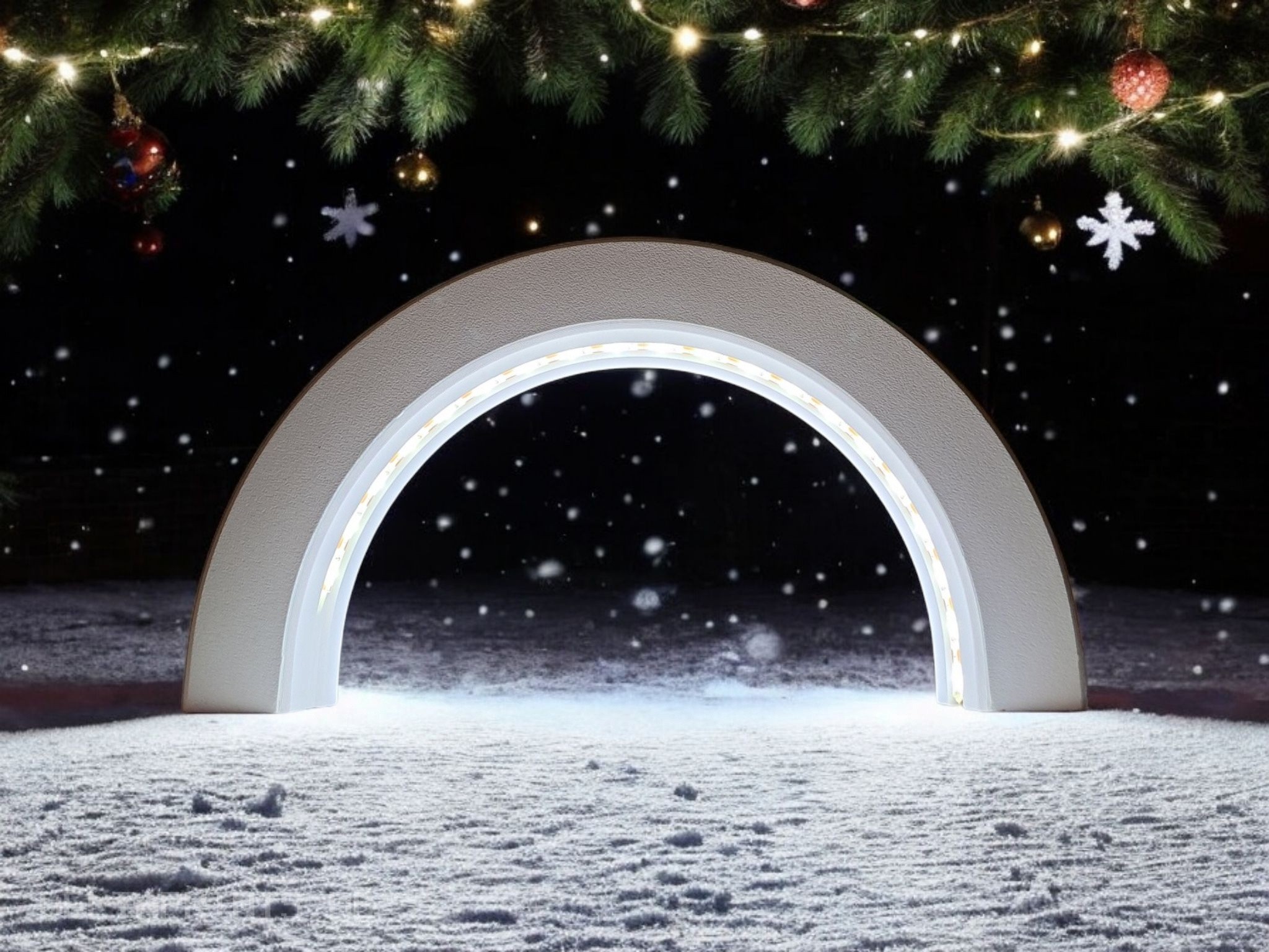 Minimalist Designer Light Arch „Glow Loop“ 3D print product image 3 by Deltaprints