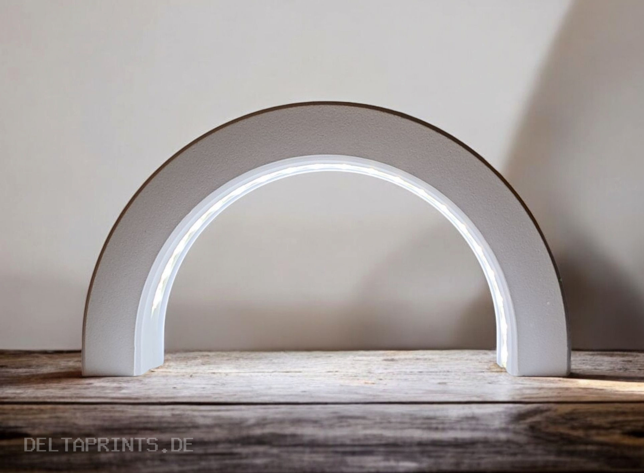 Minimalist Designer Light Arch „Glow Loop“ commercial STL file Desk Accessories by Deltaprints