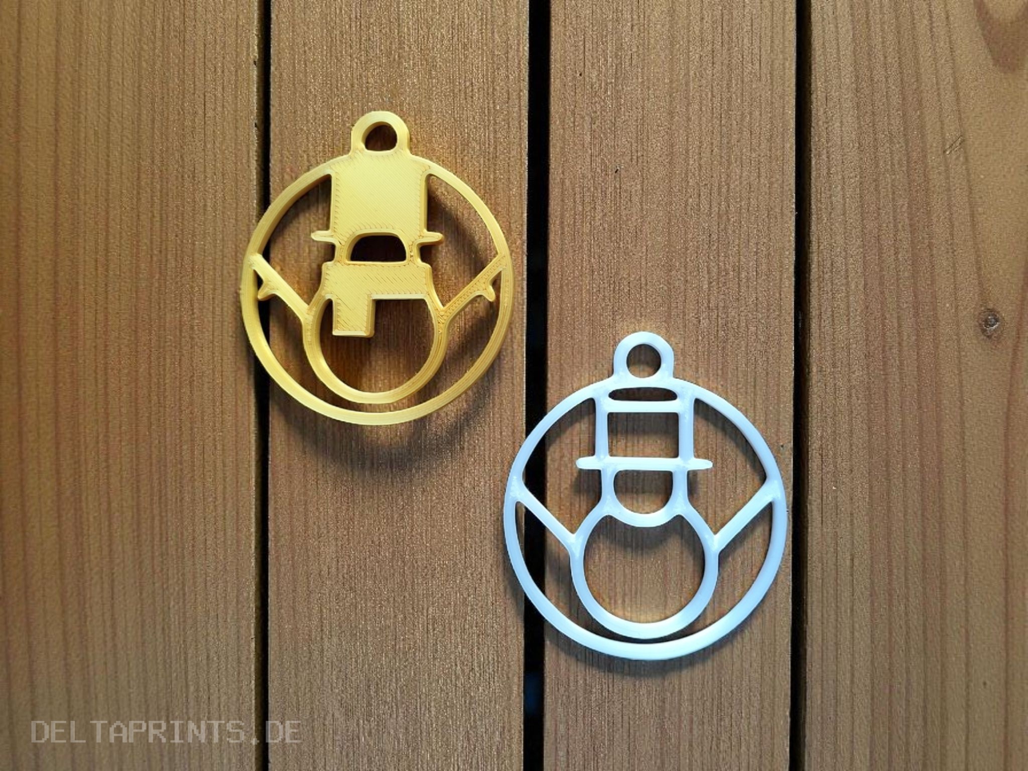 Minimalist, playful Christmas tree ornaments 3D print product image 4 by Deltaprints
