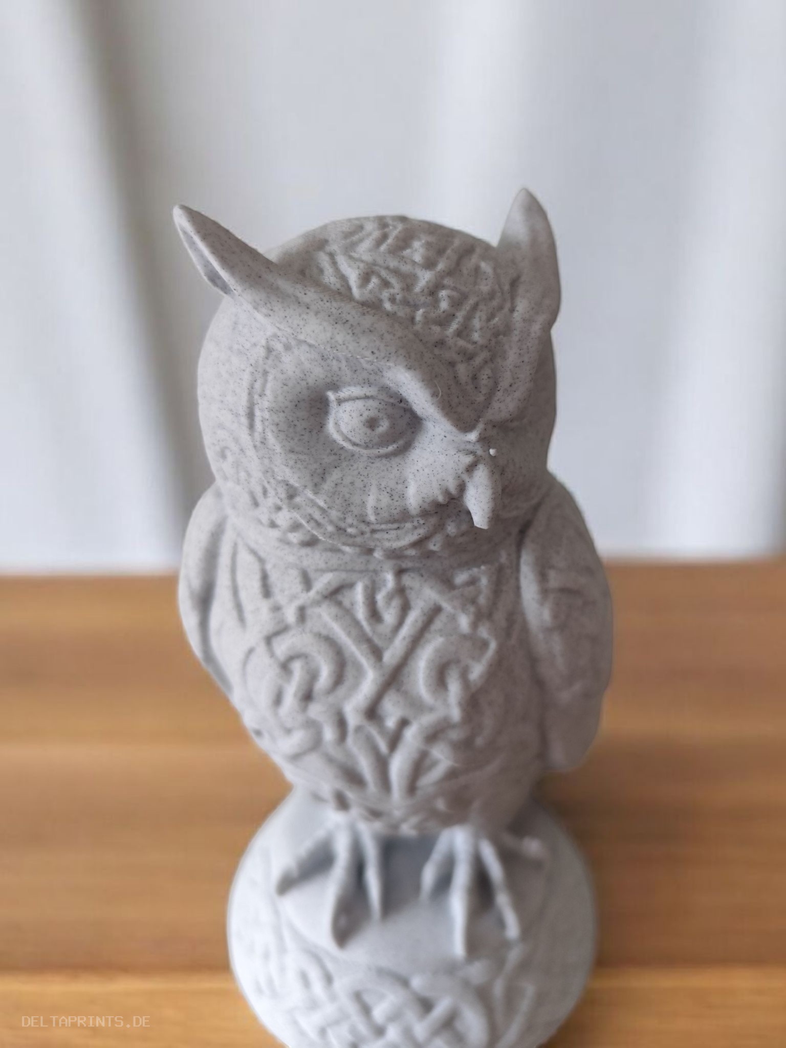 Sculpture #40 – Celtic ornament owl 3D print product image 2 by Deltaprints