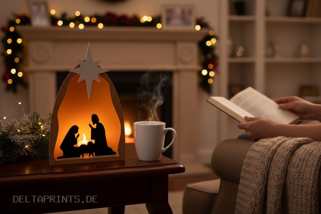 Illuminated nativity scene with light dome body 3D print product image 2 by Deltaprints