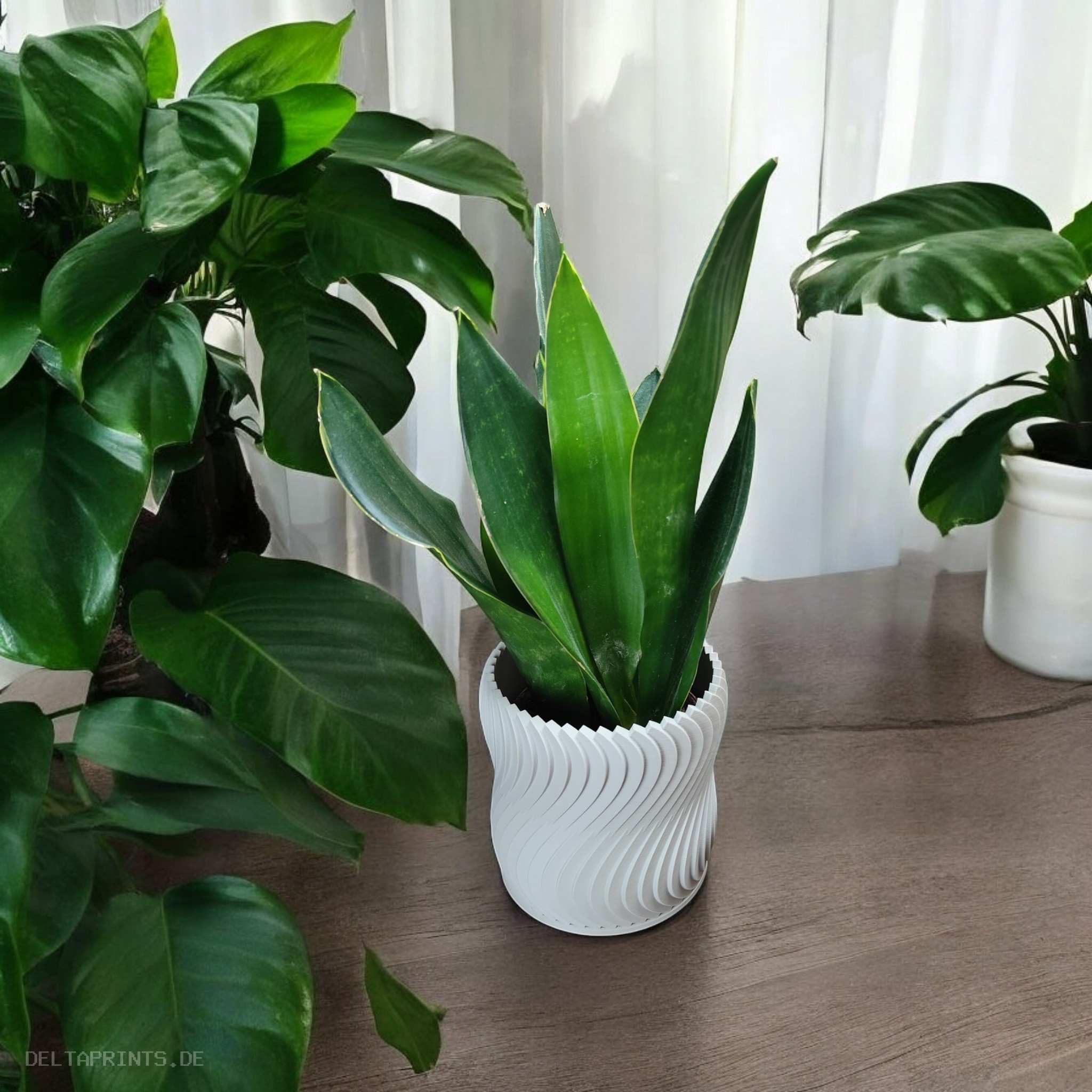 Design plant pot „turbine wheeler“ 3D print product image 4 by Deltaprints