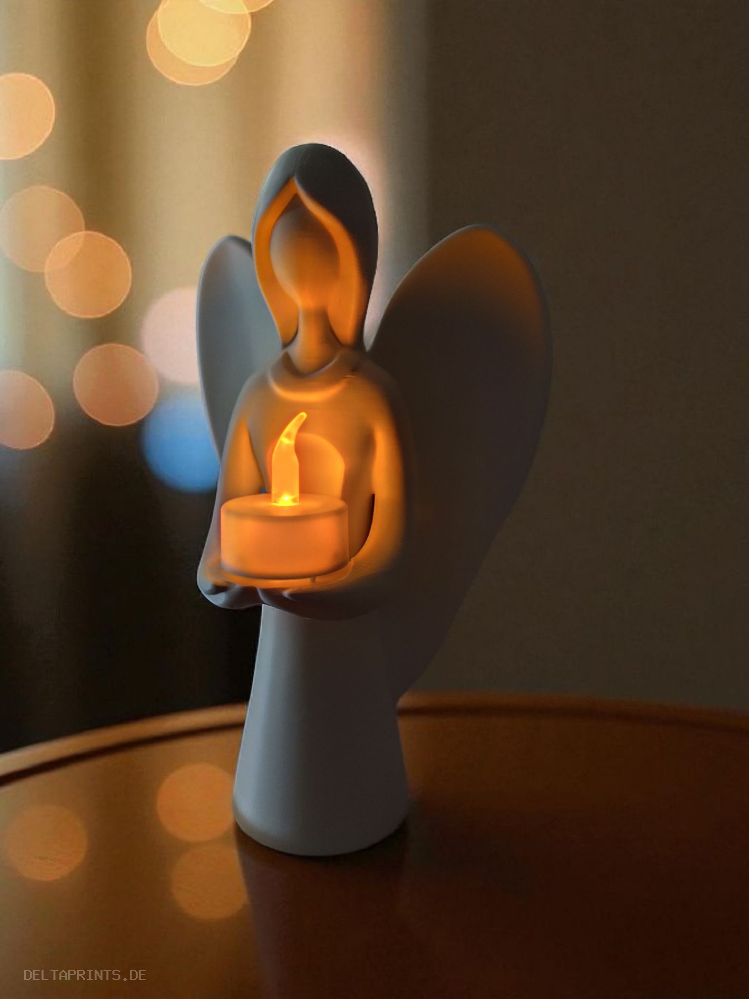 Christmas angel carries the light commercial STL file Desk Accessories by Deltaprints