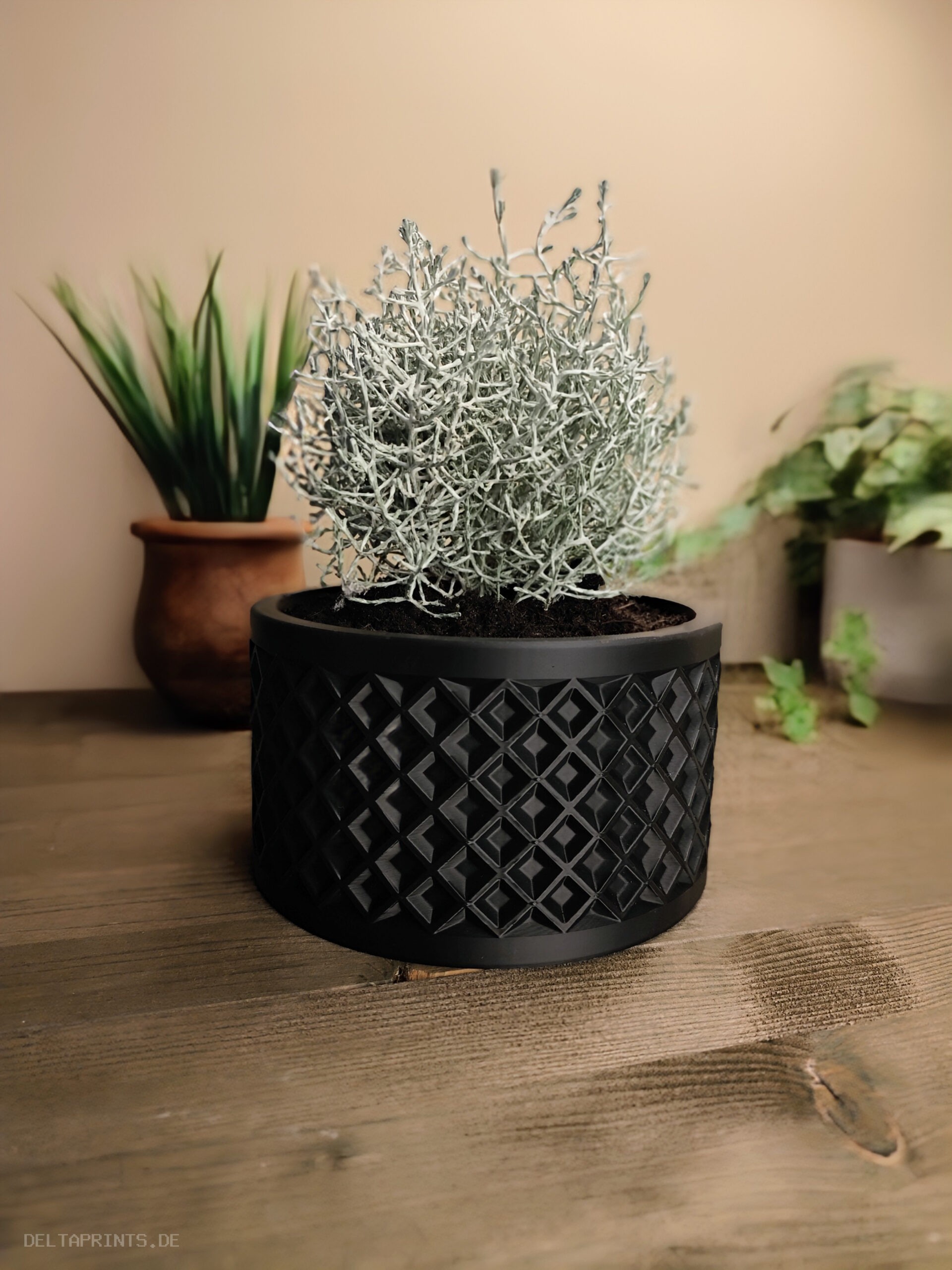 Design Plant Pot „Thousand squares“ 3D print product image 2 by Deltaprints
