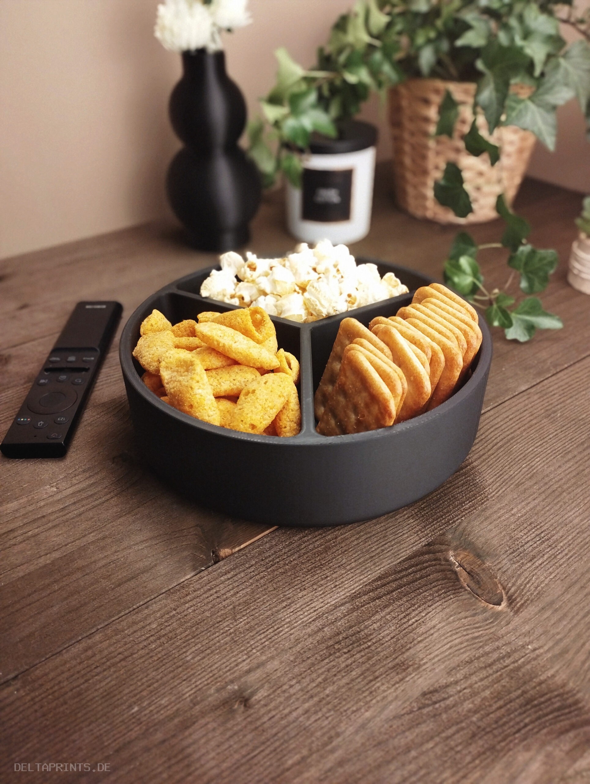 Design Snack Tray „Three Options“ 3D print product image 2 by Deltaprints