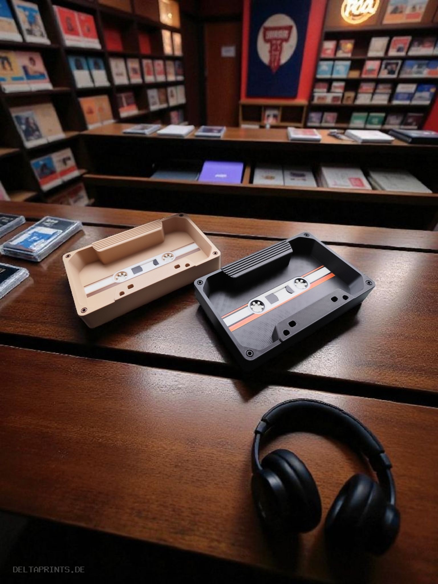 Retro Audio Cassette Tray 3D print product image 2 by Deltaprints