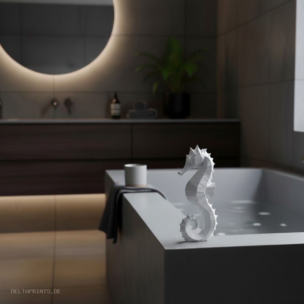 Sculpture #54 – Elegant decorative seahorse 3D print product image 4 by Deltaprints