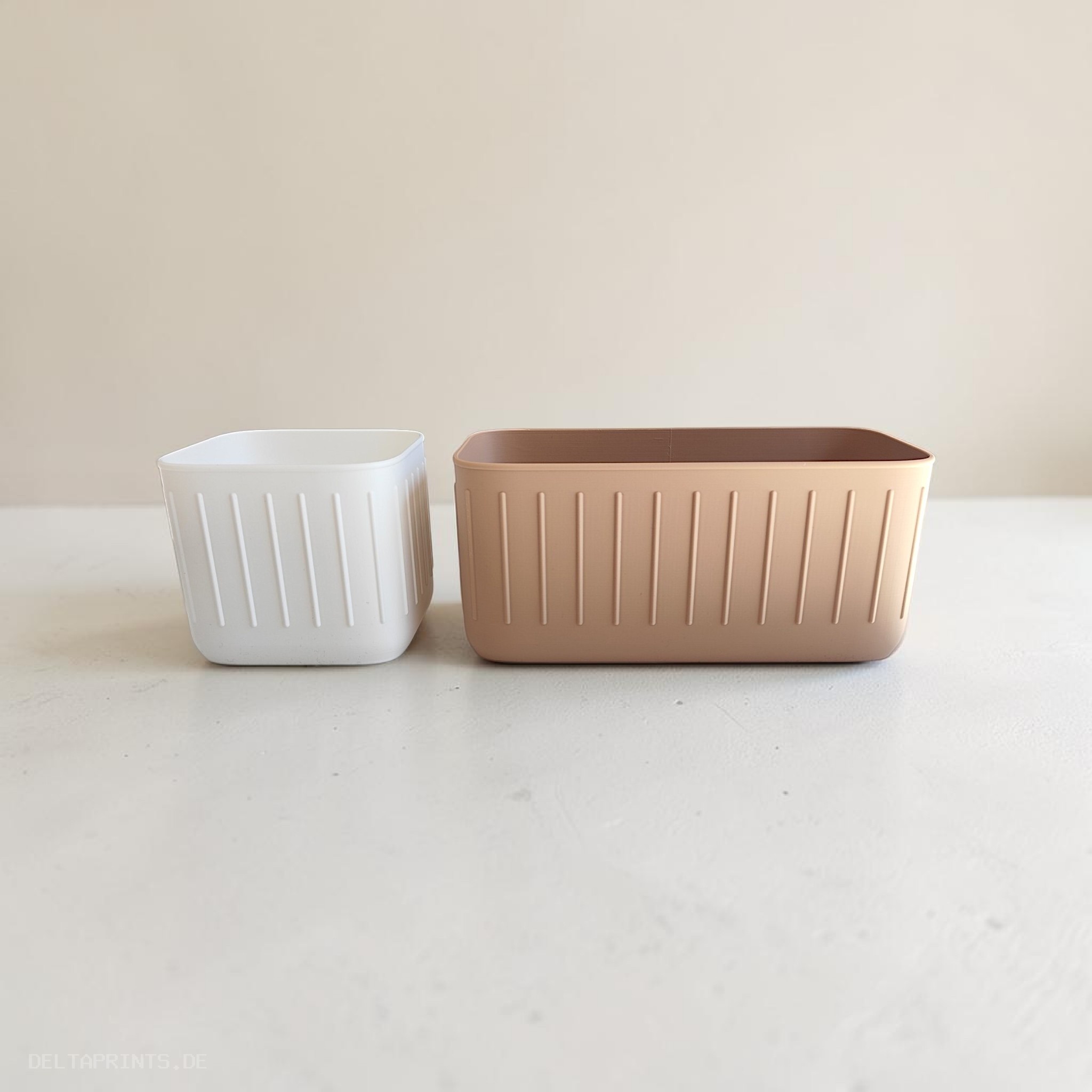 Scandinavian plant pot pair 3D print product image 4 by Deltaprints