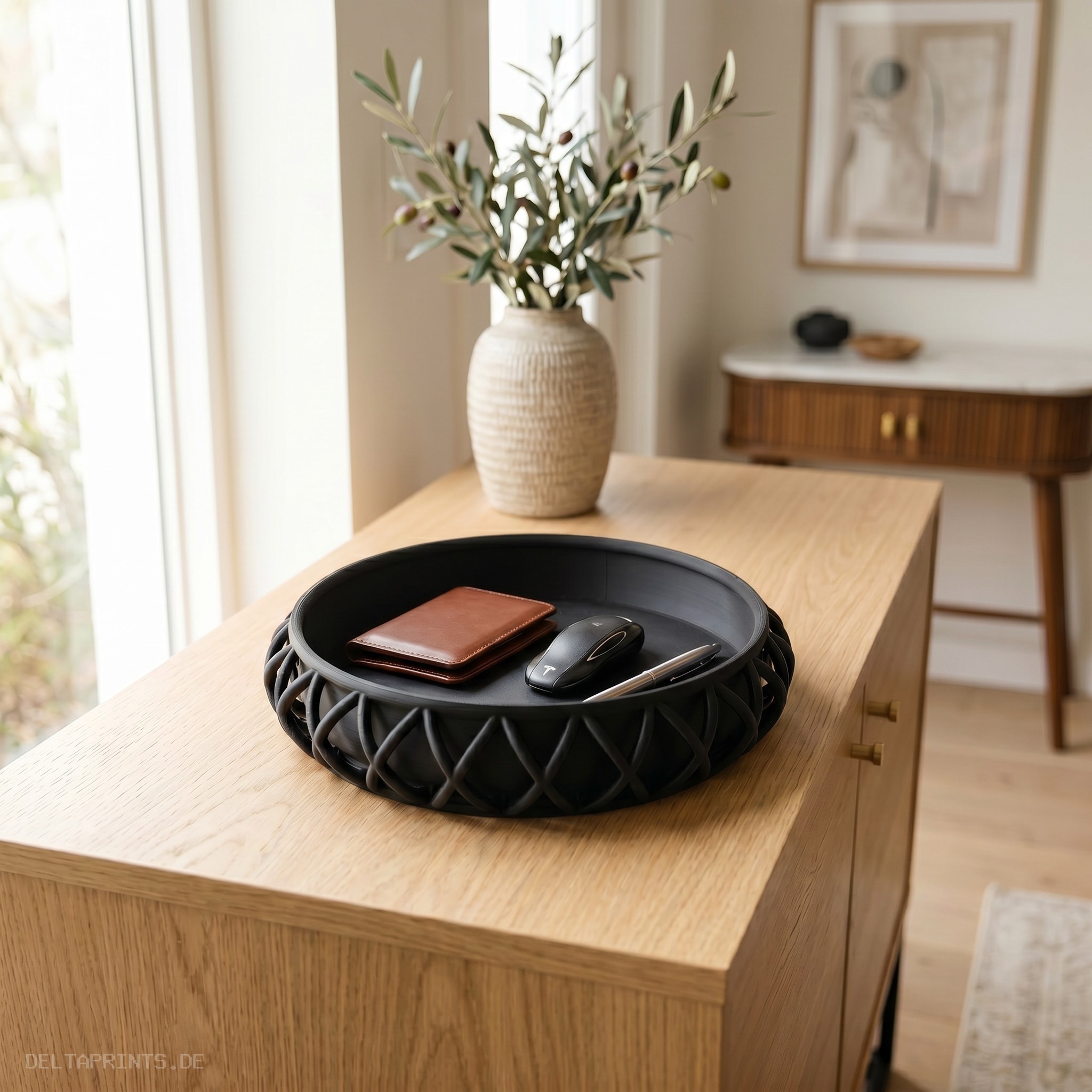 Basket-style key tray 3D print product image 2 by Deltaprints