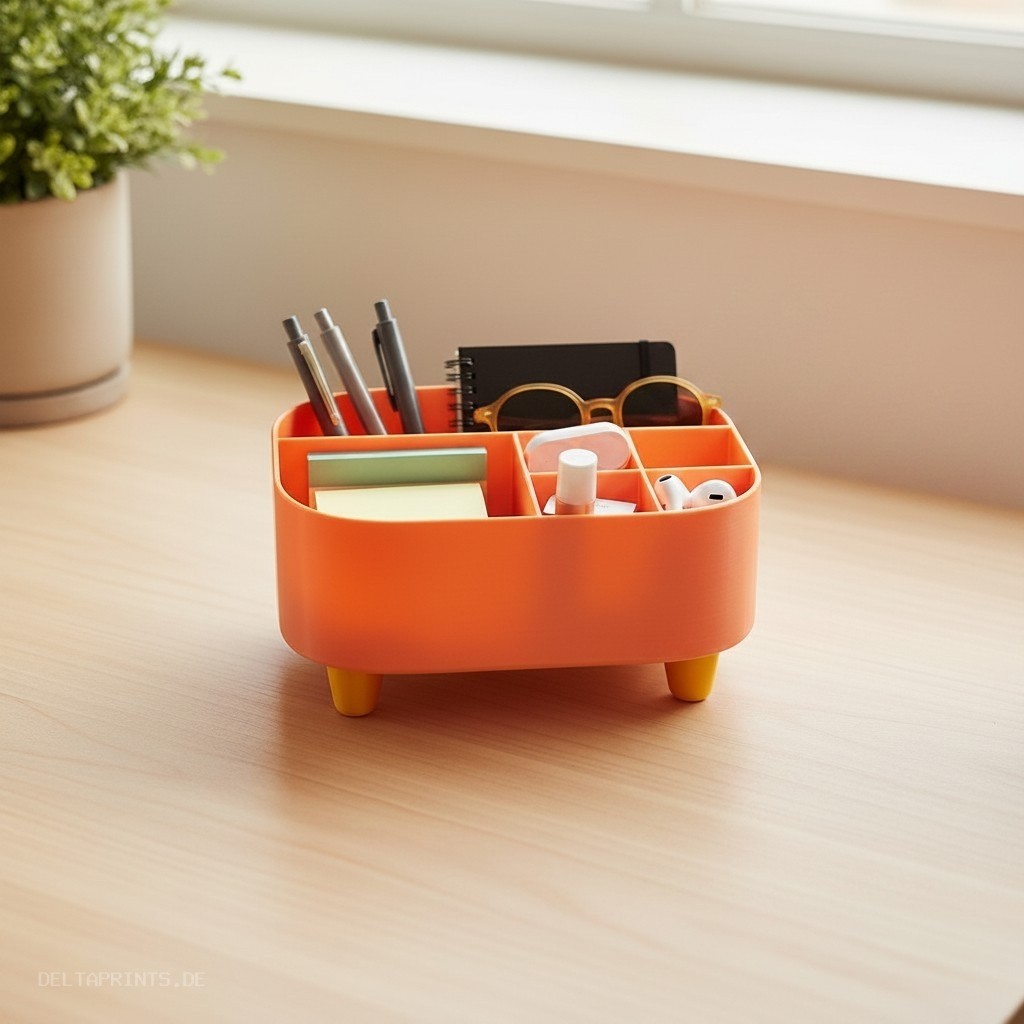 Cute little organizer with feet 3D print product image 3 by Deltaprints