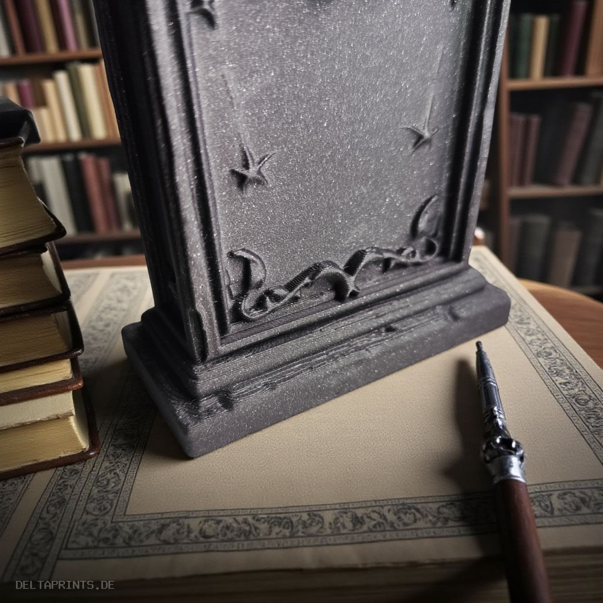 Scary Halloween decoration tombstone 3D print product image 4 by Deltaprints
