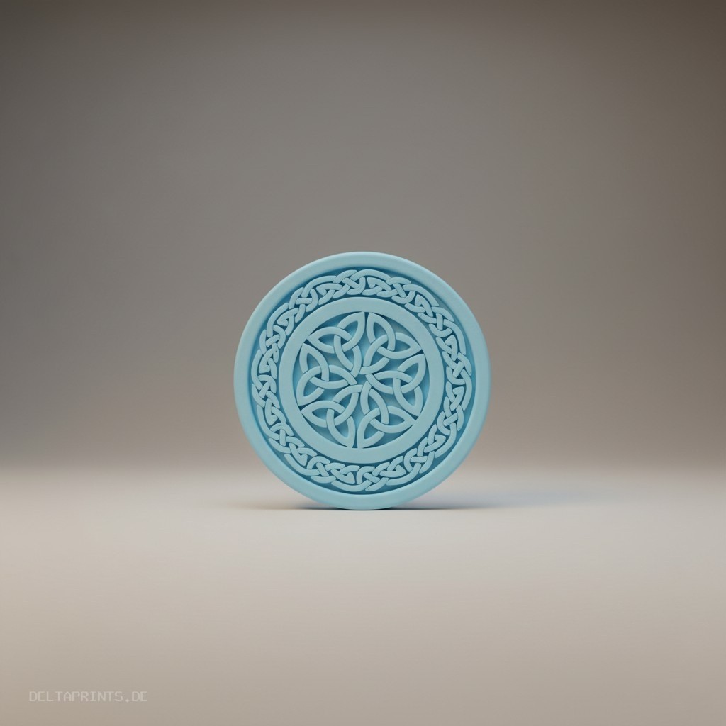 Coaster with Celtic decor 3D print product image 2 by Deltaprints