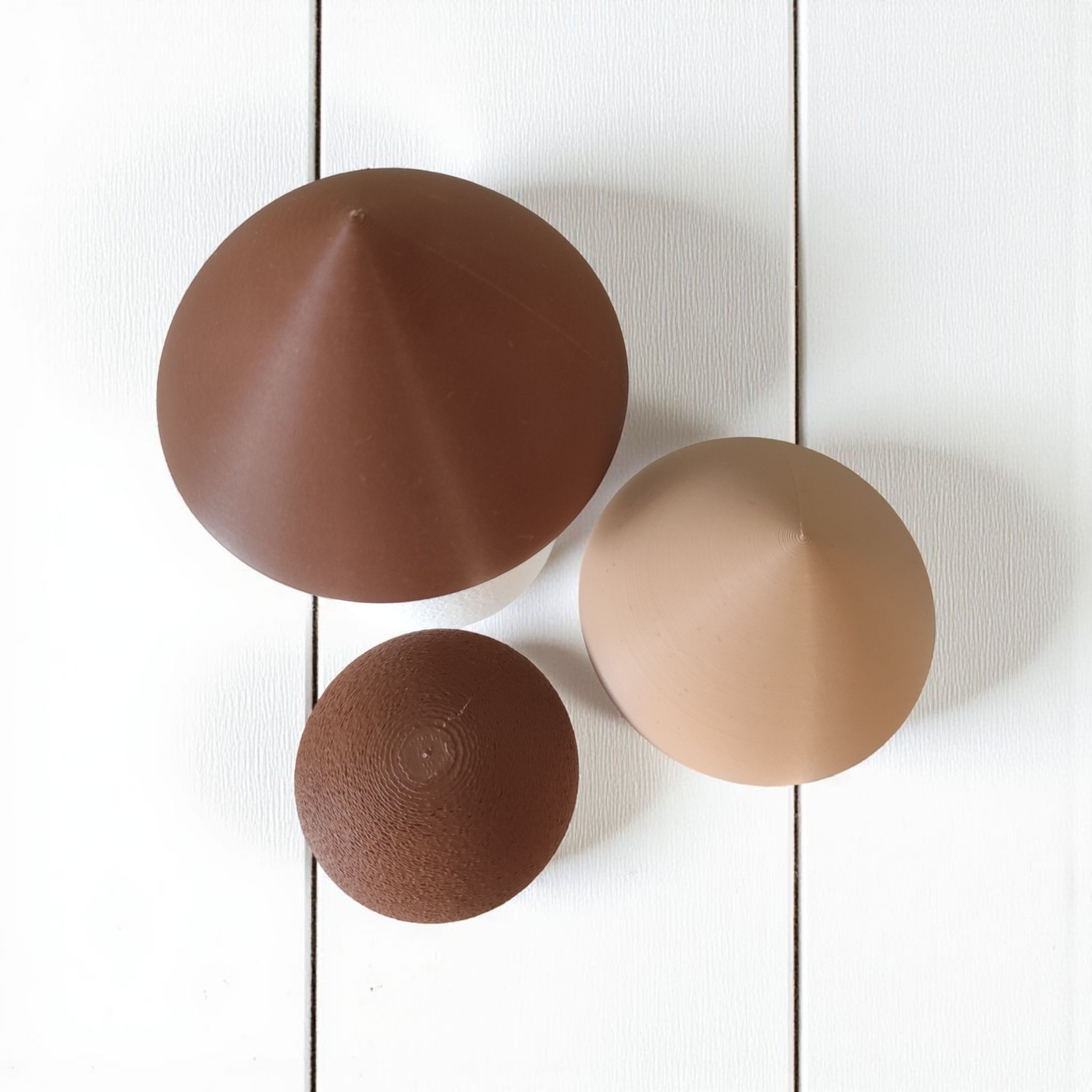 Sweet Autumnal Decoration Mushroom Set 3D print product image 4 by Deltaprints