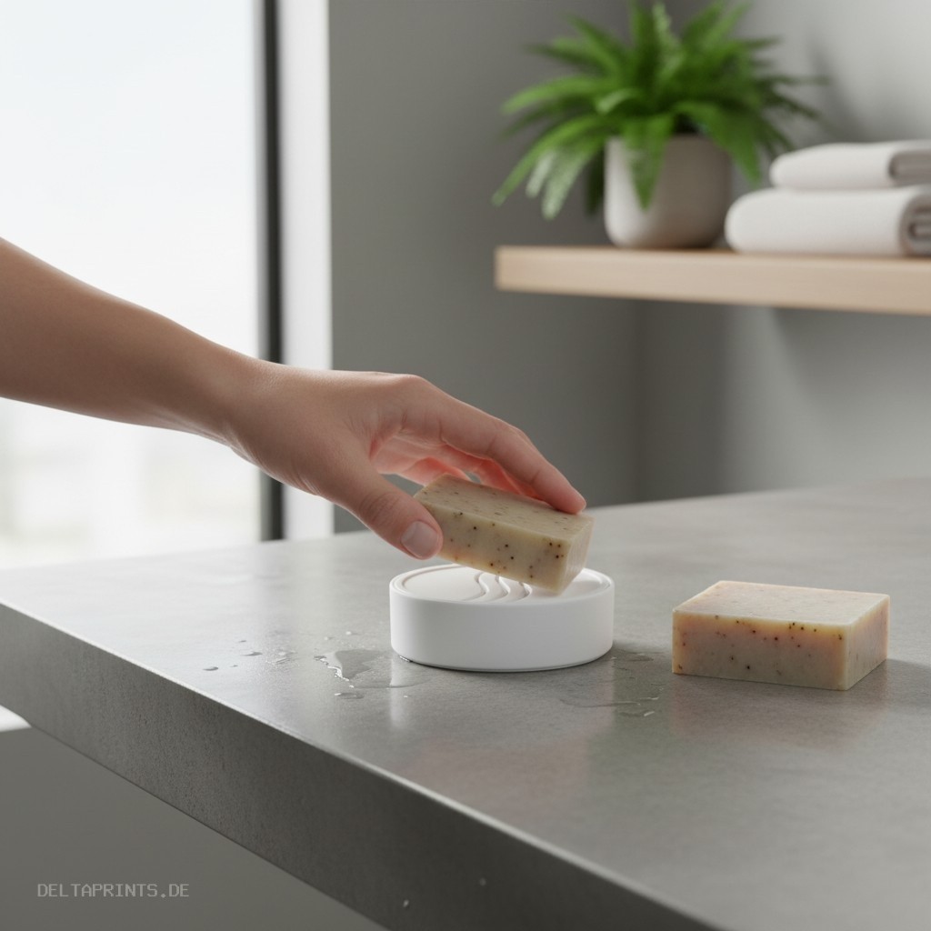 Soap holder with drip tray 3D print product image 2 by Deltaprints