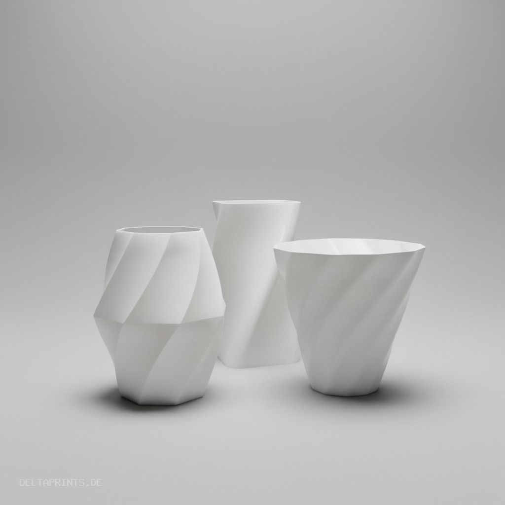 Swirled vase three of three 3D print product image 4 by Deltaprints