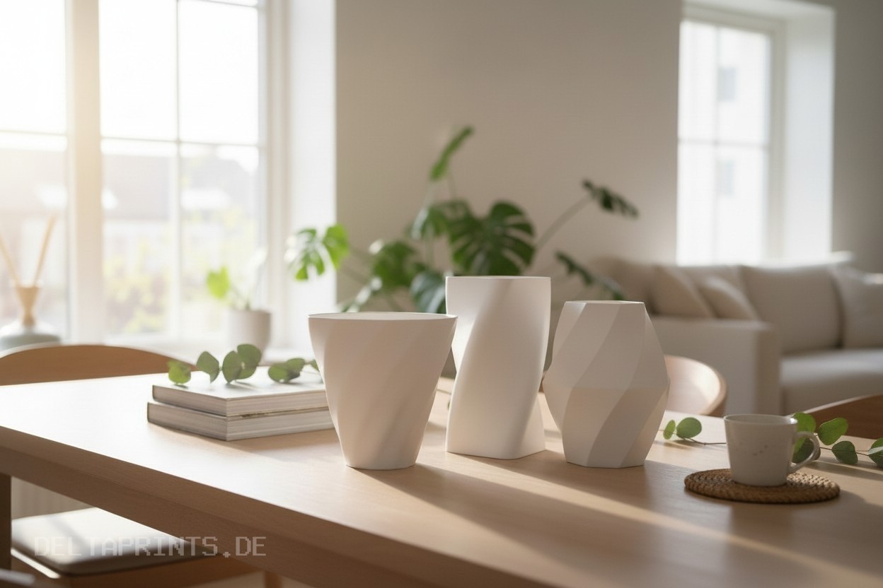 Swirled vase two of three 3D print product image 4 by Deltaprints