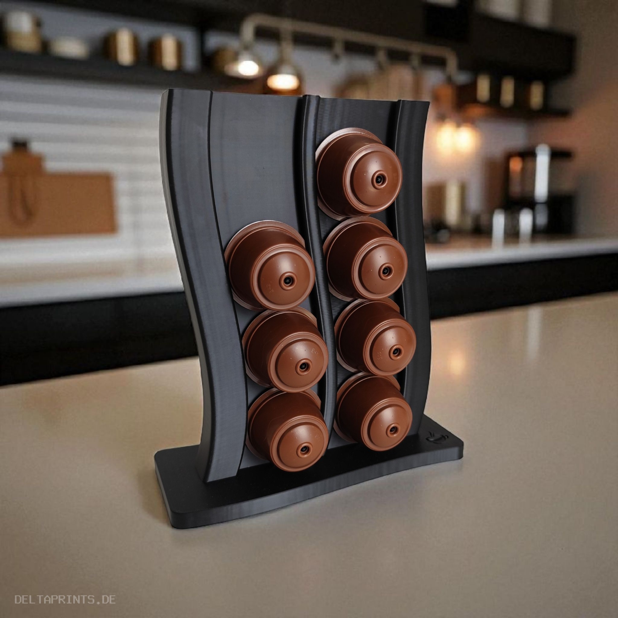 Wavy Holder for Dolche Gusto Capsules commercial STL file Kitchen Accessories by Deltaprints
