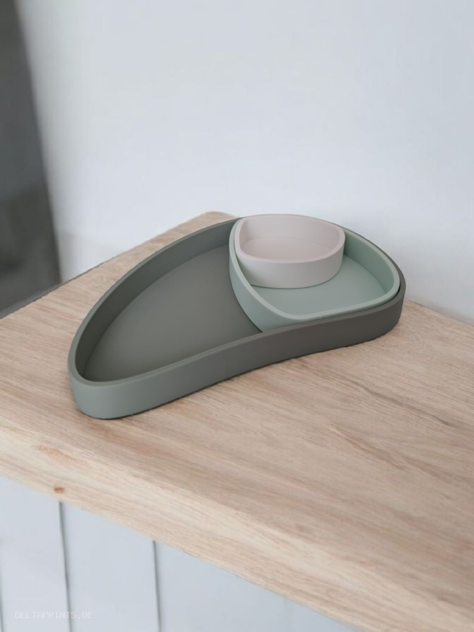 TrioCurve – Nesting Trays for Modular organizing 3D print product image 4 by Deltaprints