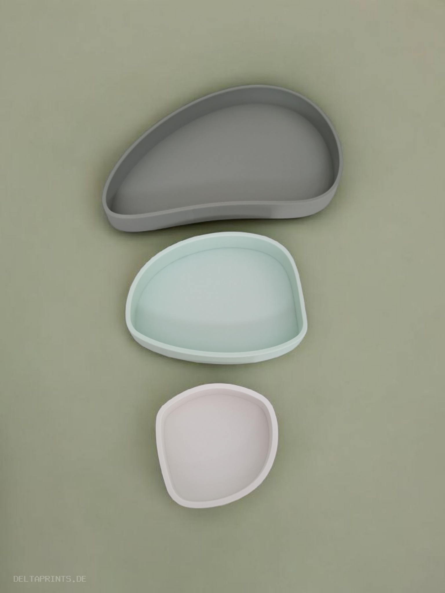 TrioCurve – Nesting Trays for Modular organizing 3D print product image 2 by Deltaprints