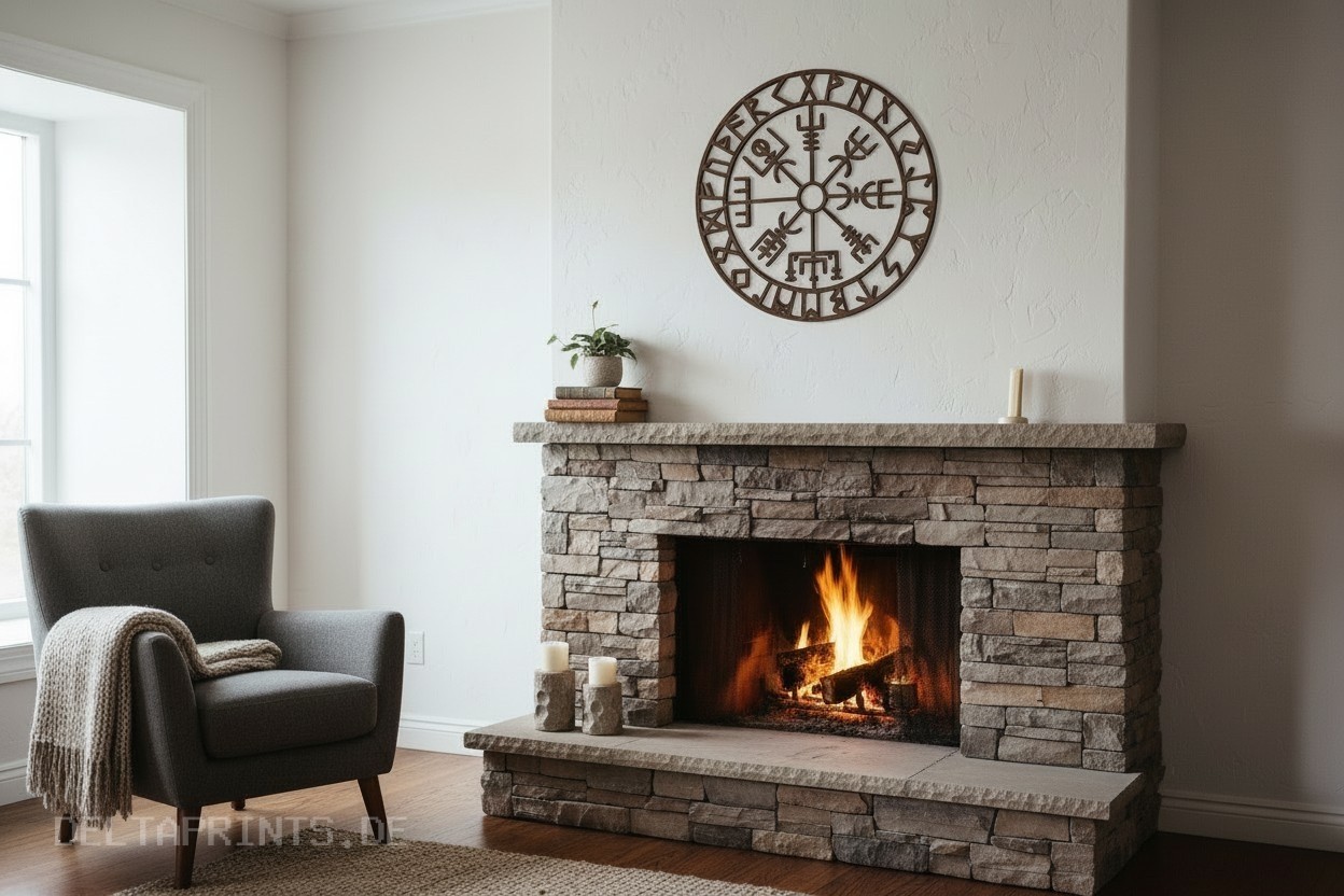 „Vegvisir“ Viking compass wall decoration commercial STL file Useful Things by Deltaprints