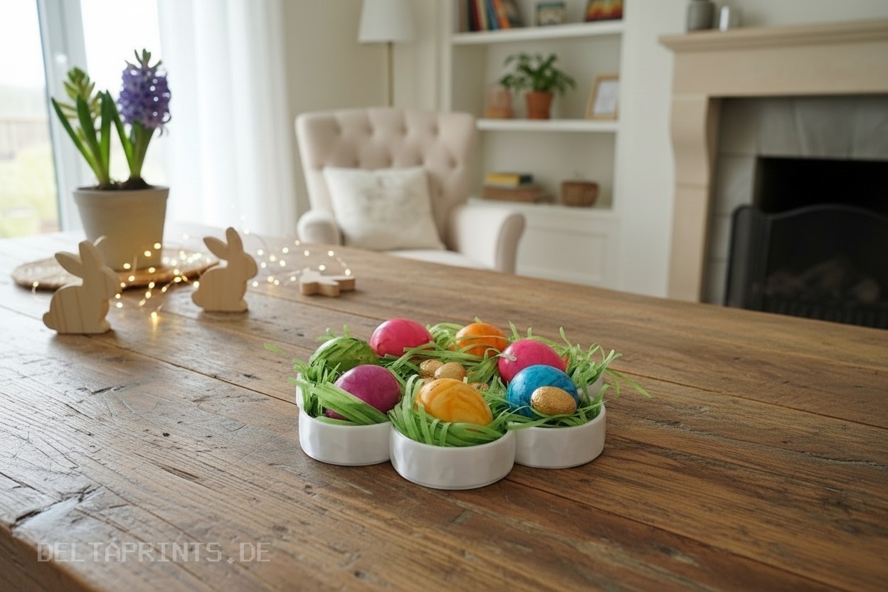 Flower-shaped low poly decorative tray 3D print product image 3 by Deltaprints
