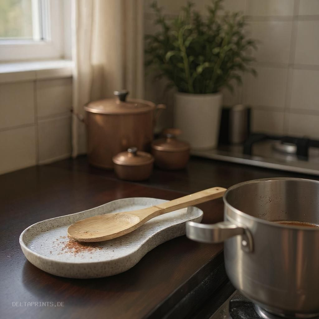 Kitchen Utensil Tray, Spoon & Spatula Rest 3D print product image 4 by Deltaprints