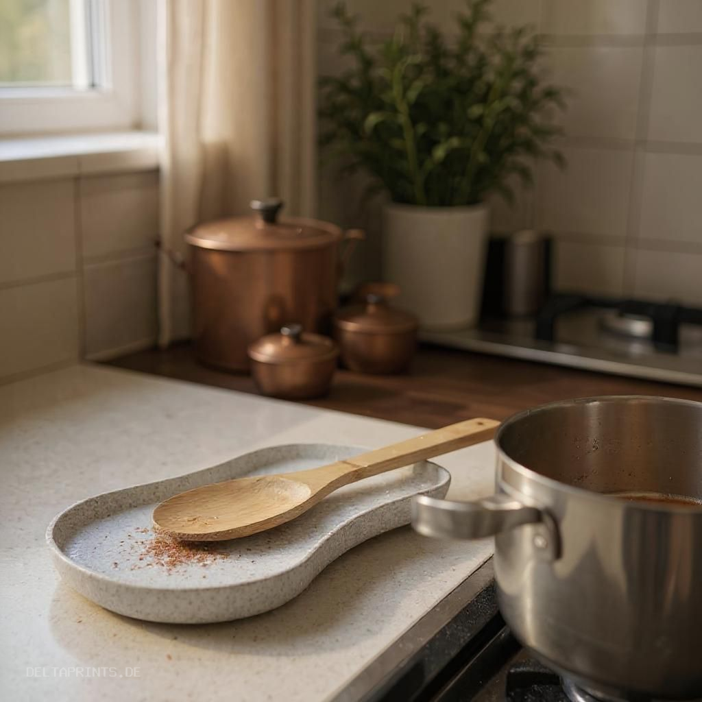 Kitchen Utensil Tray, Spoon & Spatula Rest 3D print product image 2 by Deltaprints