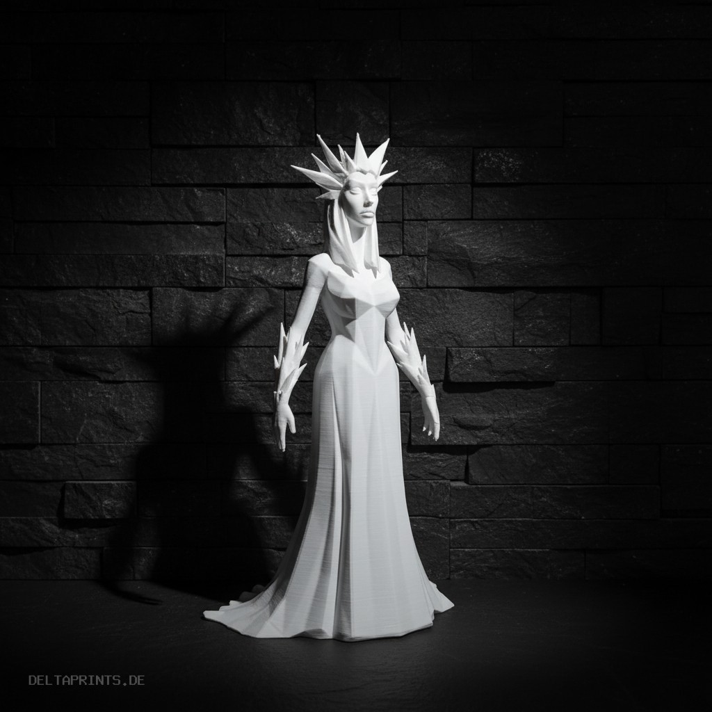 Sculpture #52 – The Ice Queen Full Body Version 3D print product image 4 by Deltaprints