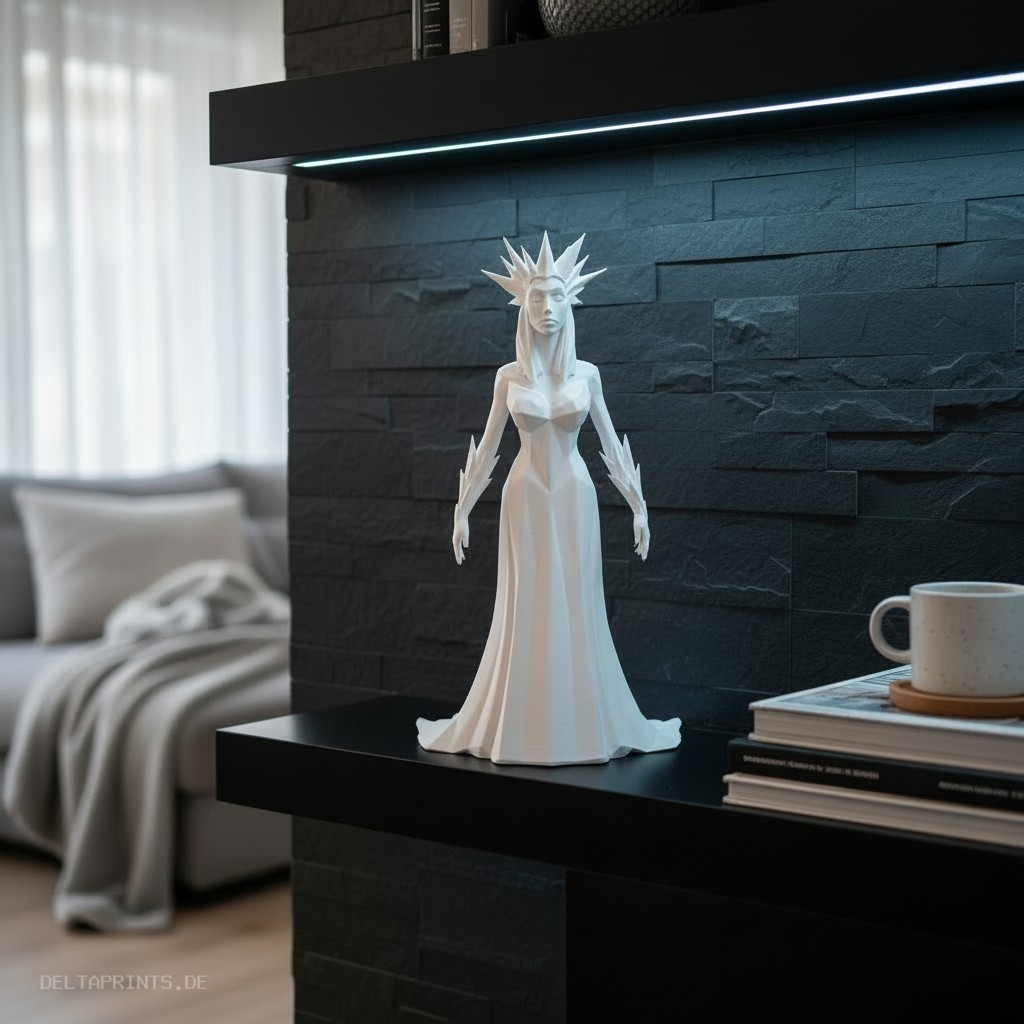 Sculpture #52 – The Ice Queen Full Body Version 3D print product image 3 by Deltaprints