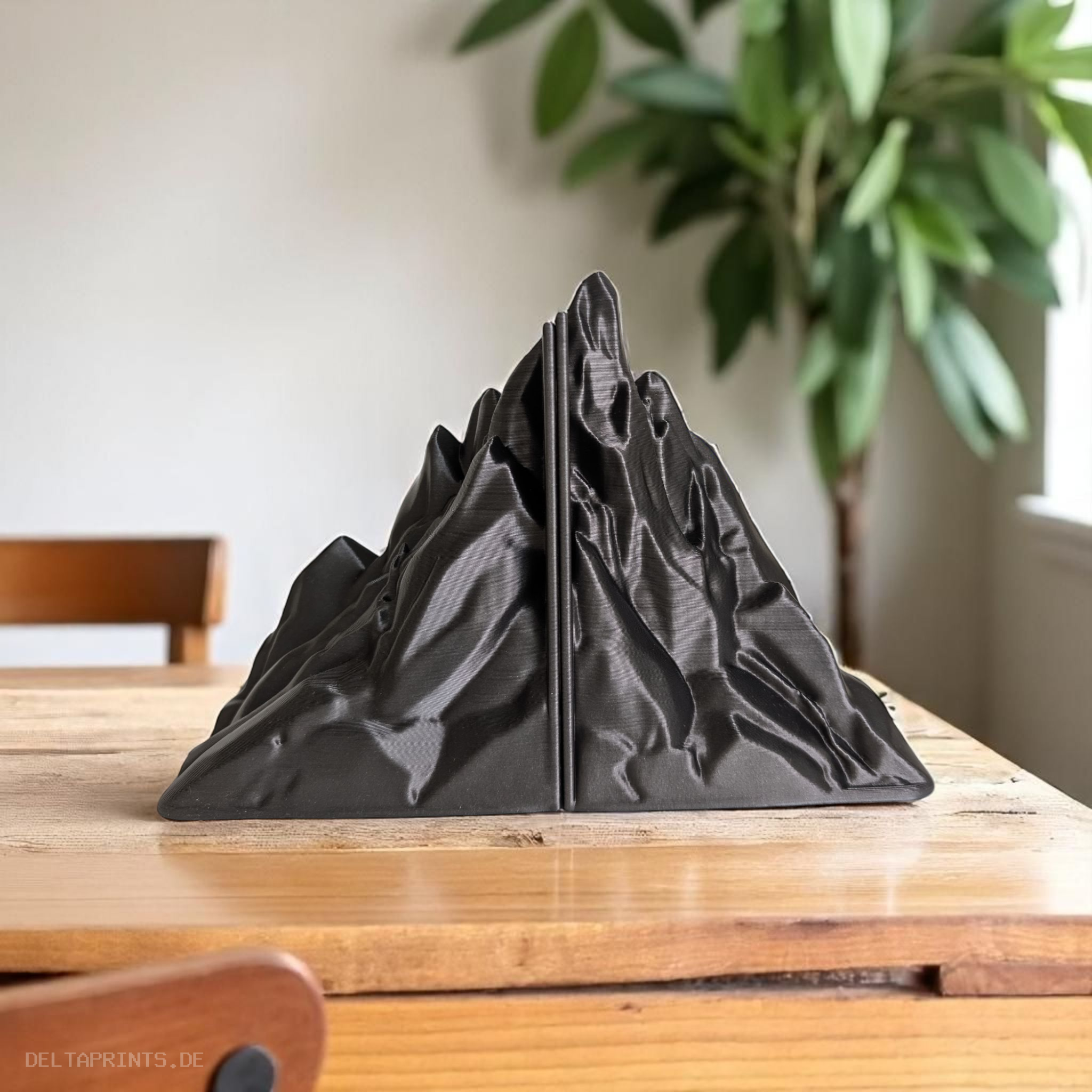 Stunning, Minimalist Mountain Bookends Set 3D print product image 3 by Deltaprints