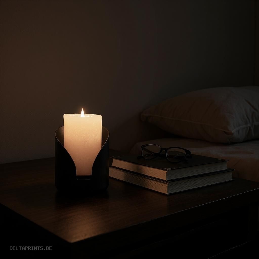 Modern Holder For Pillar Candles, Candleholder 3D print product image 2 by Deltaprints