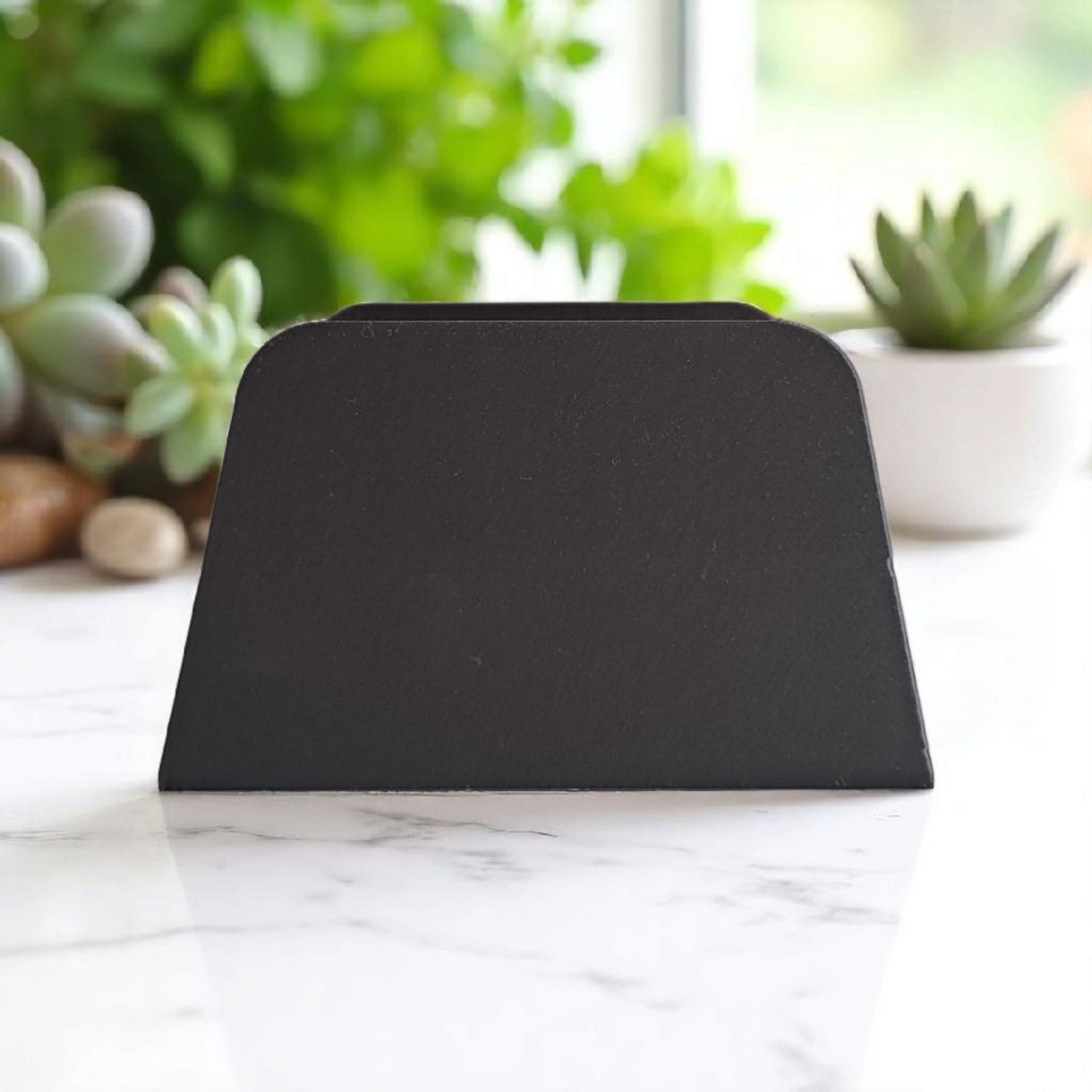 Modern Business Card Holder, Business Card Stand 3D print product image 4 by Deltaprints