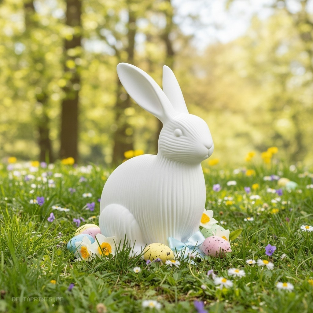 Easter bunny decorative figure 3D print product image 4 by Deltaprints