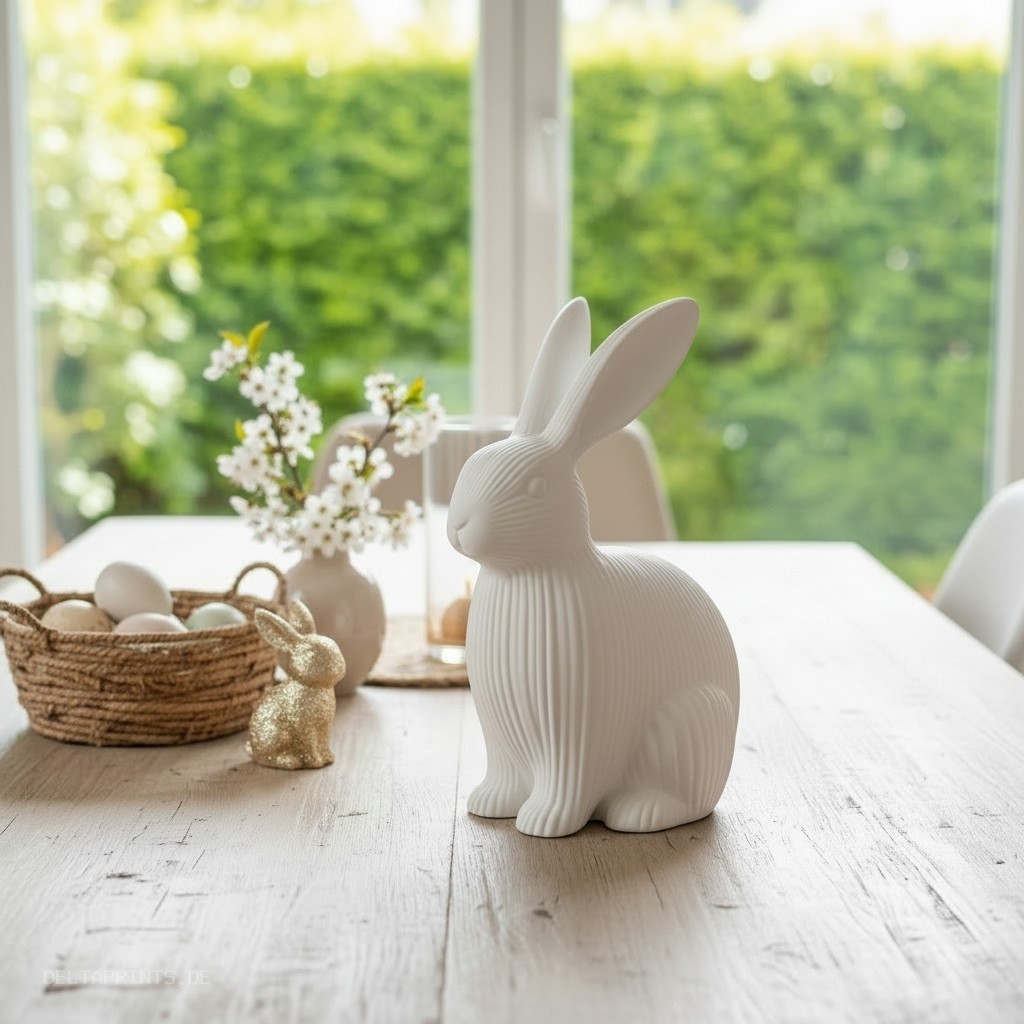 Easter bunny decorative figure 3D print product image 3 by Deltaprints