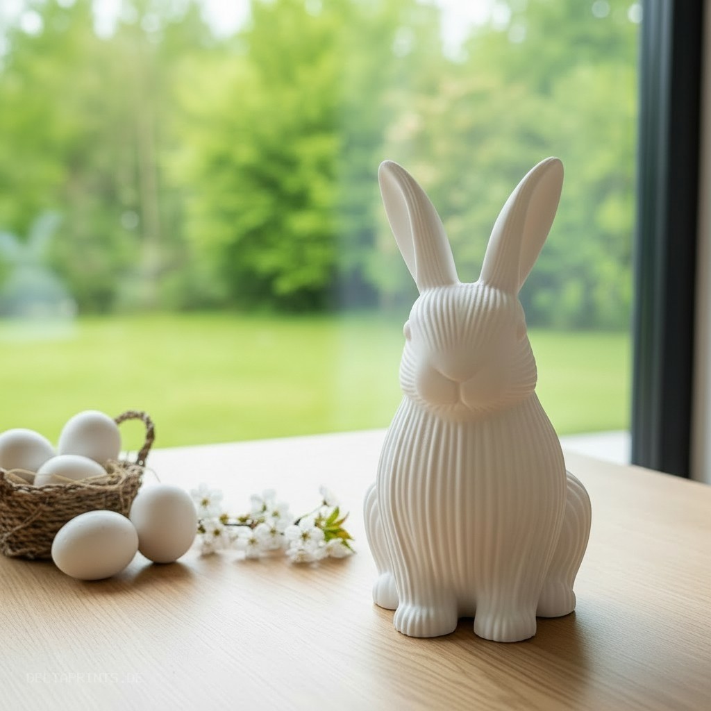 Easter bunny decorative figure 3D print product image 2 by Deltaprints