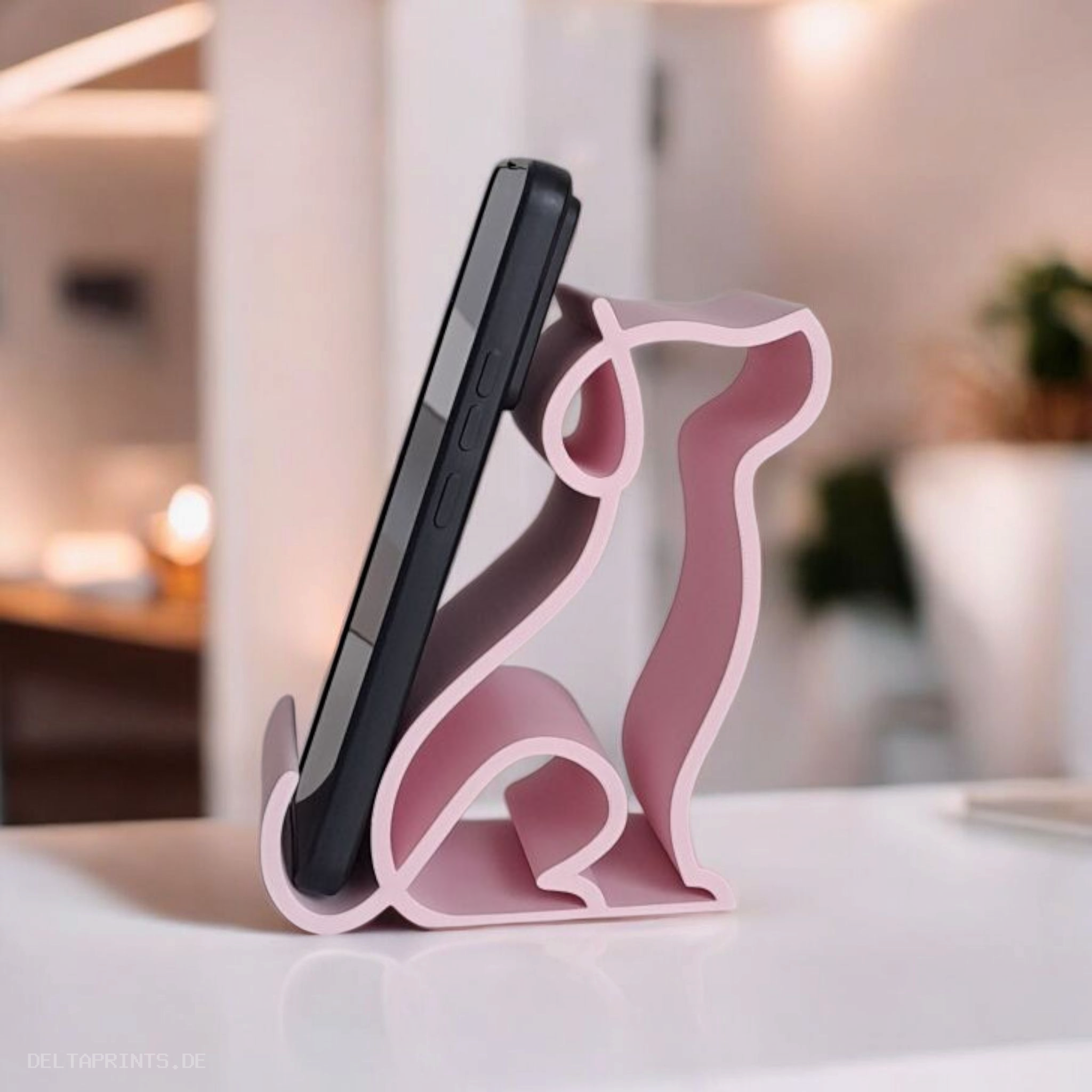 Smartphone holder „Puppy“, Doggy Phone holder 3D print product image 2 by Deltaprints